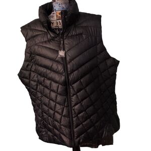 Big Chill Black Puffer Down Blend Vest Size 3X